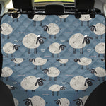 Happy Sheep Pattern Print Pet Car Back Seat Cover
