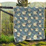 Happy Sheep Pattern Print Quilt