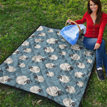 Happy Sheep Pattern Print Quilt