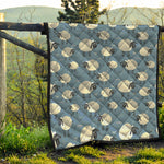 Happy Sheep Pattern Print Quilt