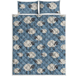 Happy Sheep Pattern Print Quilt Bed Set
