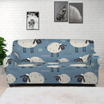Happy Sheep Pattern Print Sofa Cover