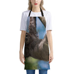 Happy Sloth Print Apron