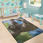 Happy Sloth Print Area Rug