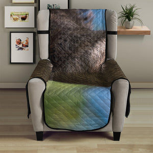 Happy Sloth Print Armchair Protector