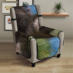 Happy Sloth Print Armchair Protector