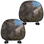 Happy Sloth Print Car Headrest Covers