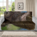 Happy Sloth Print Futon Protector