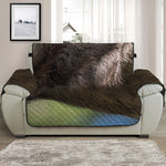 Happy Sloth Print Half Sofa Protector