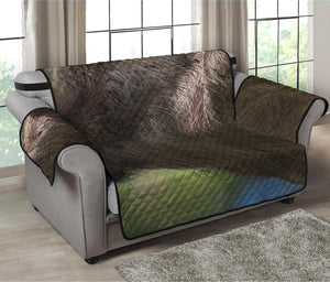 Happy Sloth Print Loveseat Protector