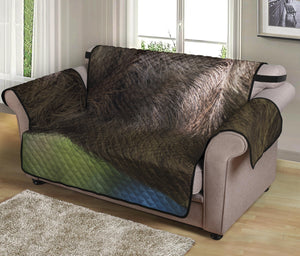 Happy Sloth Print Loveseat Protector