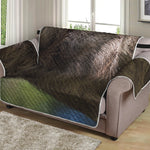 Happy Sloth Print Loveseat Protector