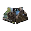 Happy Sloth Print Muay Thai Boxing Shorts