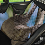 Happy Sloth Print Pet Car Back Seat Cover