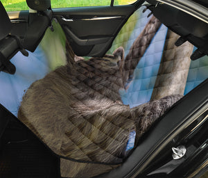 Happy Sloth Print Pet Car Back Seat Cover