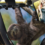 Happy Sloth Print Pet Car Back Seat Cover