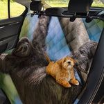 Happy Sloth Print Pet Car Back Seat Cover