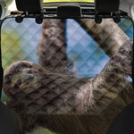 Happy Sloth Print Pet Car Back Seat Cover