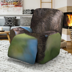 Happy Sloth Print Recliner Slipcover