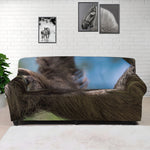 Happy Sloth Print Sofa Cover