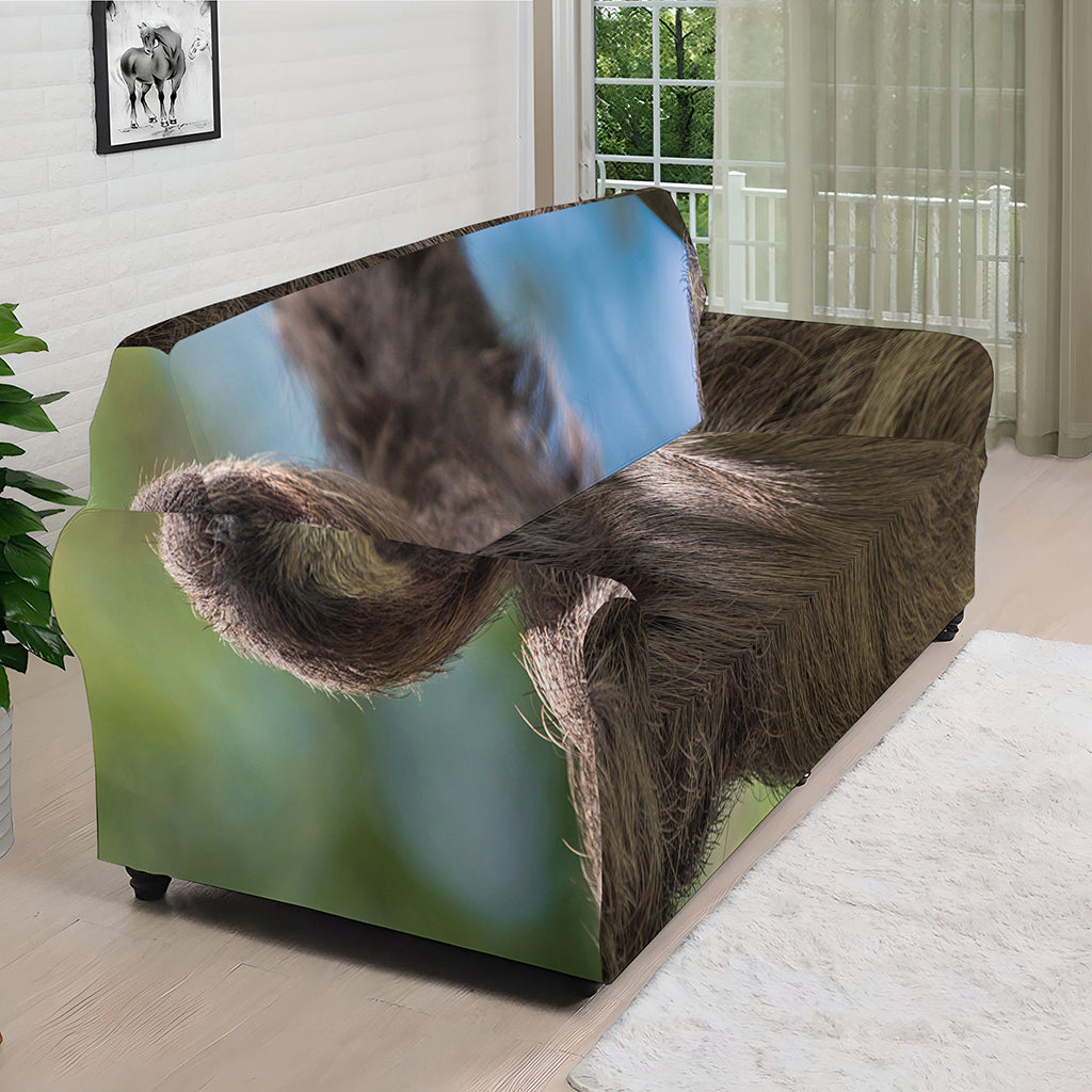 Happy Sloth Print Sofa Cover