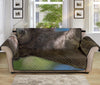 Happy Sloth Print Sofa Protector