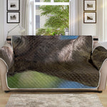 Happy Sloth Print Sofa Protector