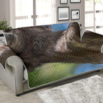 Happy Sloth Print Sofa Protector