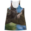 Happy Sloth Print Women's Racerback Tank Top