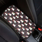 Happy Snowman Pattern Print Car Center Console Cover