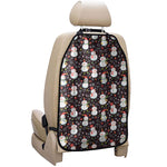 Happy Snowman Pattern Print Car Seat Organizers