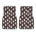 Happy Snowman Pattern Print Front Car Floor Mats