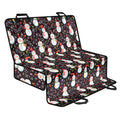 Happy Snowman Pattern Print Pet Car Back Seat Cover