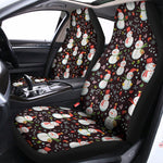 Happy Snowman Pattern Print Universal Fit Car Seat Covers