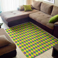 Harlequin Mardi Gras Pattern Print Floor Mat