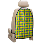 Harlequin Mardi Gras Pattern Print Car Seat Organizers