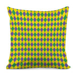 Harlequin Mardi Gras Pattern Print Pillow Cover