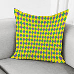 Harlequin Mardi Gras Pattern Print Pillow Cover