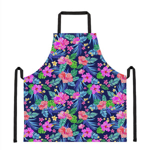 Hawaii Exotic Flowers Pattern Print Apron