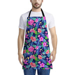 Hawaii Exotic Flowers Pattern Print Apron