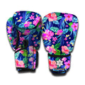 Hawaii Exotic Flowers Pattern Print Boxing Gloves