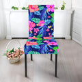 Hawaii Exotic Flowers Pattern Print Dining Chair Slipcover