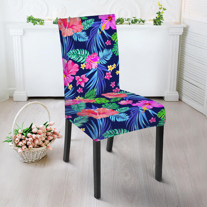 Hawaii Exotic Flowers Pattern Print Dining Chair Slipcover