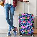 Hawaii Exotic Flowers Pattern Print Luggage Cover