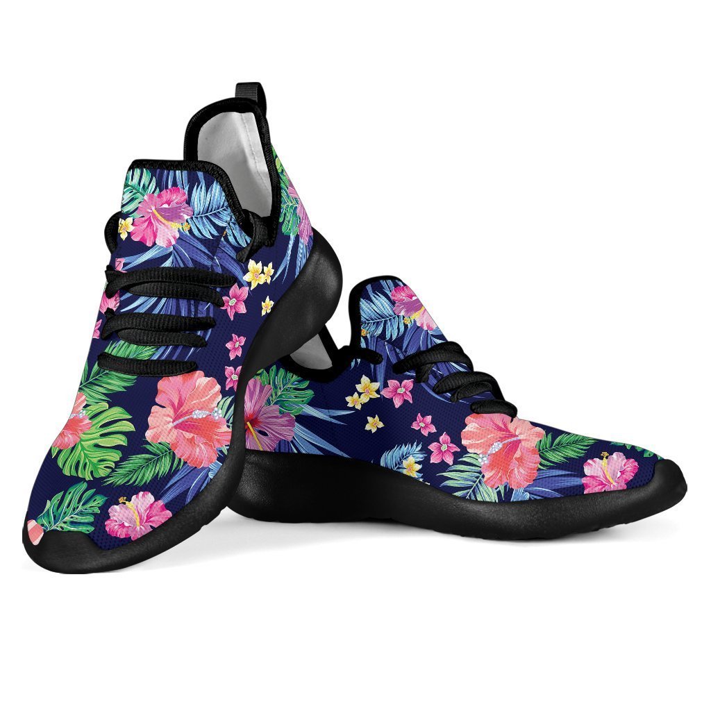 Hawaii Exotic Flowers Pattern Print Mesh Knit Shoes GearFrost