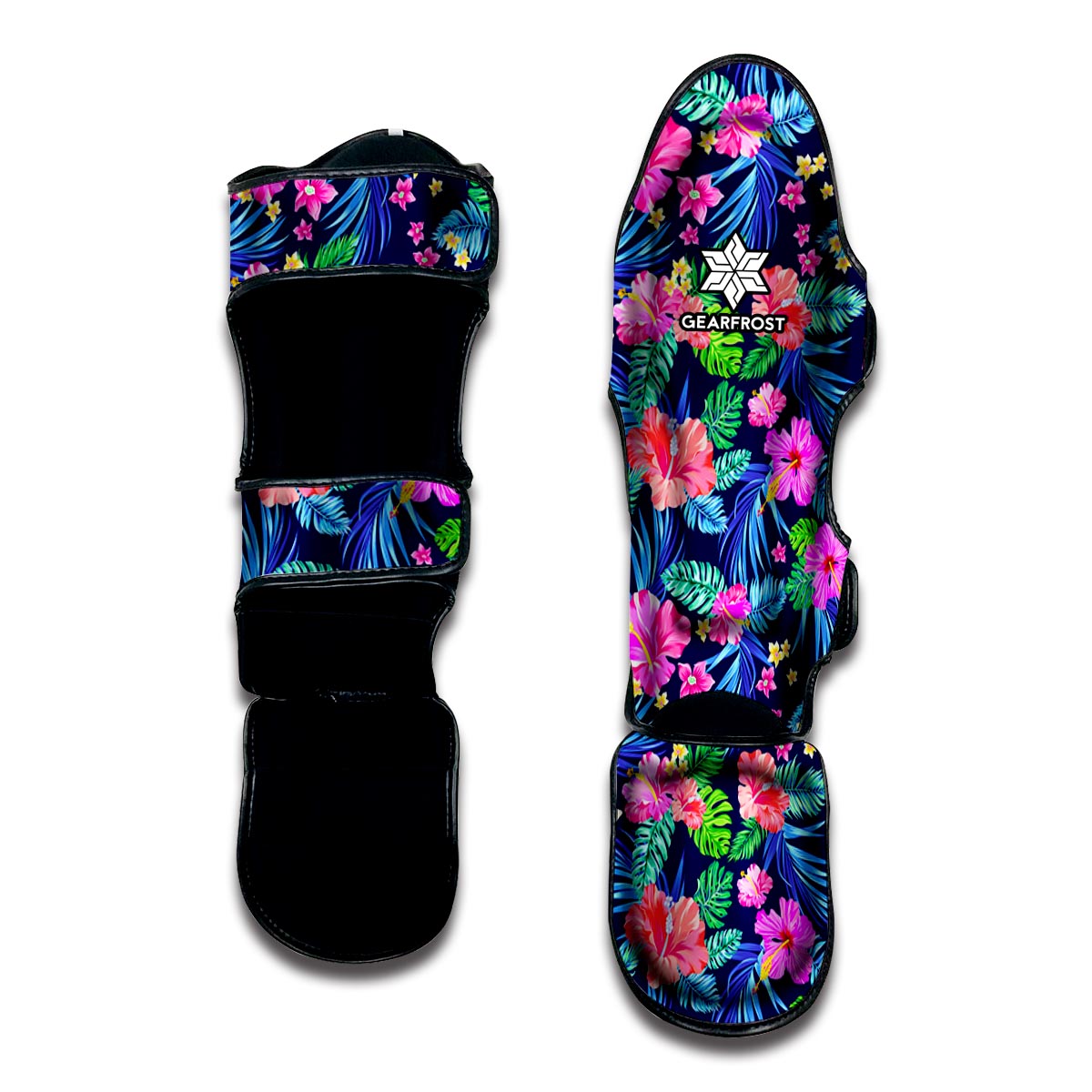 Hawaii Exotic Flowers Pattern Print Muay Thai Shin Guard