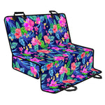 Hawaii Exotic Flowers Pattern Print Pet Car Back Seat Cover