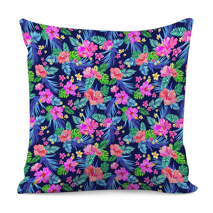 Hawaii Exotic Flowers Pattern Print Pillow Cover