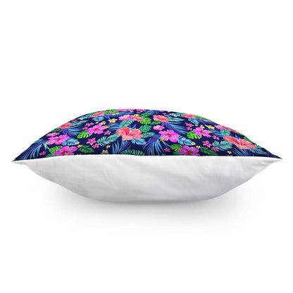 Hawaii Exotic Flowers Pattern Print Pillow Cover