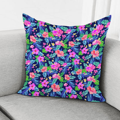 Hawaii Exotic Flowers Pattern Print Pillow Cover